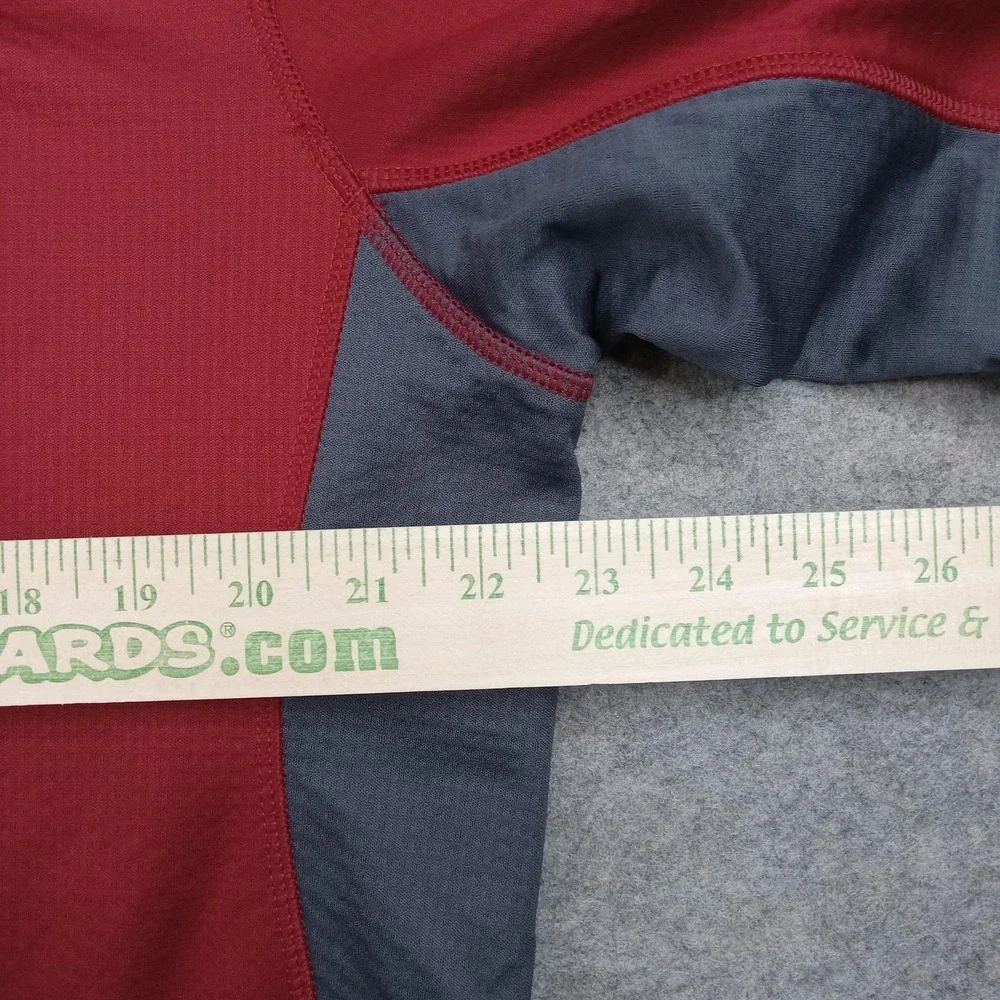 Under Armour Pullover‎ Mens XL Red Colorblock 1/4 Zip Long Sleeve Top 1288057